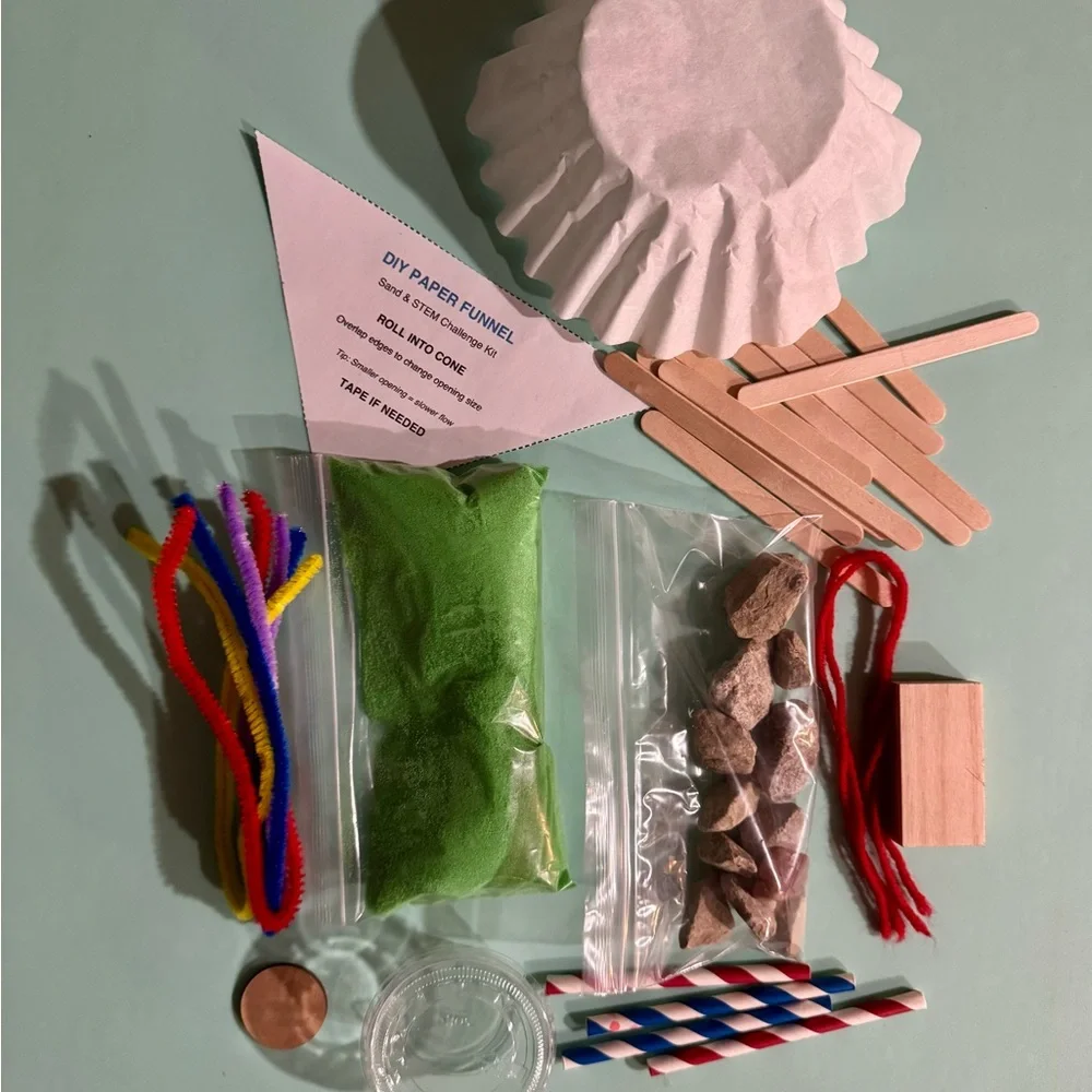 Sand & STEM Challenge Kit Kids‎ Science Engineering Activity Ages 3–10